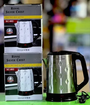 Royal Silver Crest Electric Heat Kettle, Model Sc-993