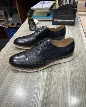Original Men’S Clarks Gentle/Casual Flat Sole Brogue Leather Shoes