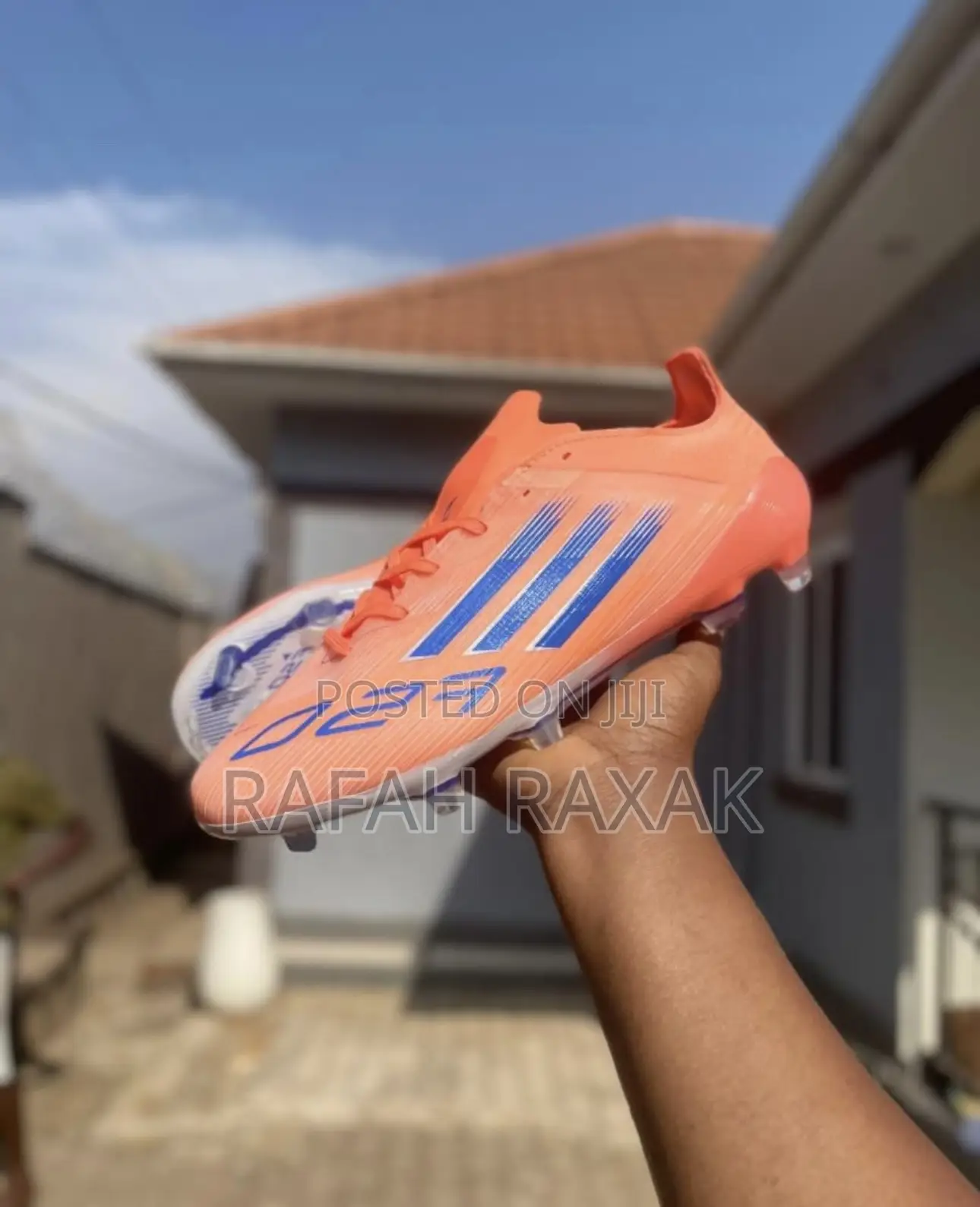 Orange/Blue Adidas F50 Elite Firm Ground Football Boots