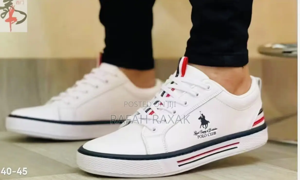 Original Men’S White Polo Club Casual Sneakers