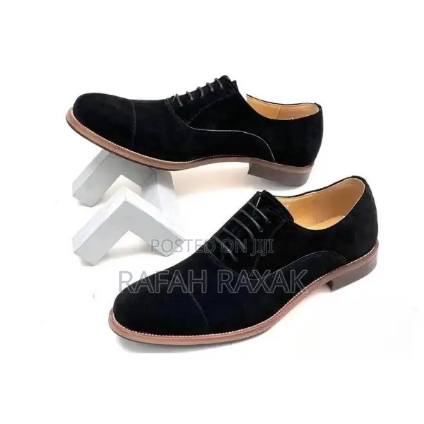 Original Men’S Classic Clarks Black Suede Oxford Shoes