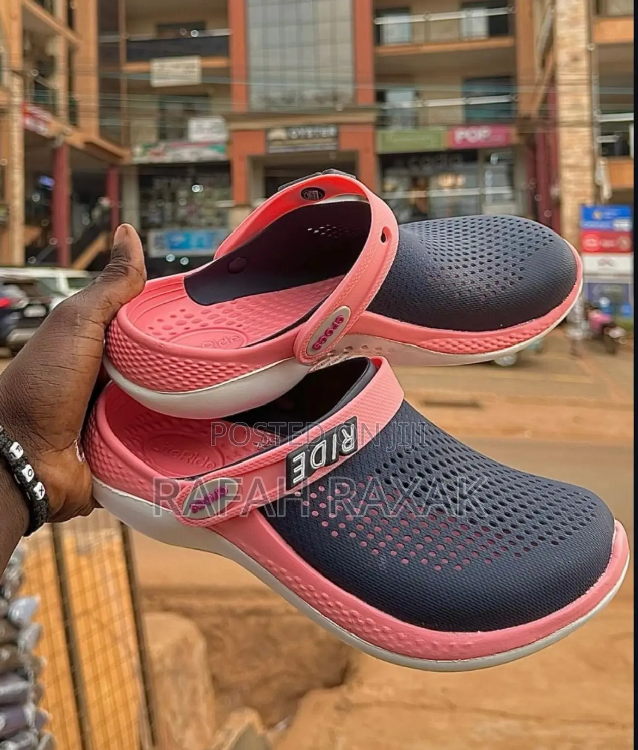 Original Unisex Navy/Pink Crocs Literide 360 Clogs