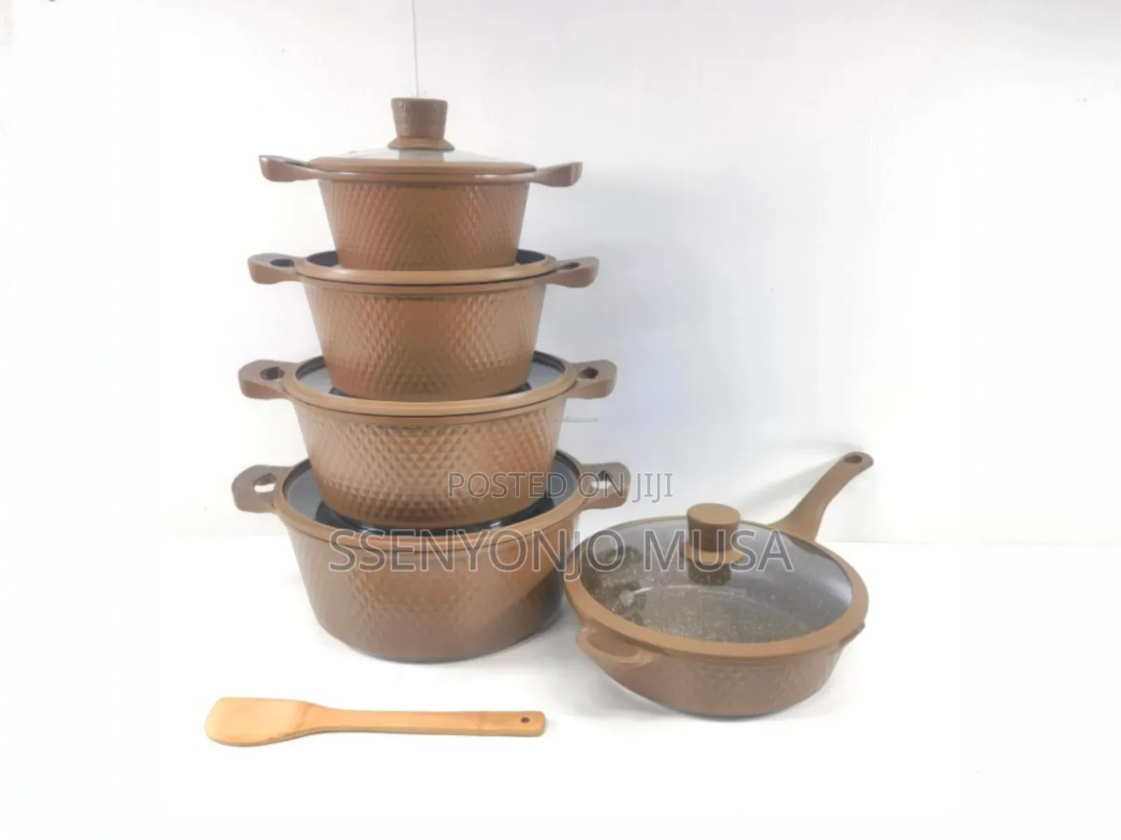 12 Pieces Non-Stick Cookware Set With Frying Pan | Multiple-