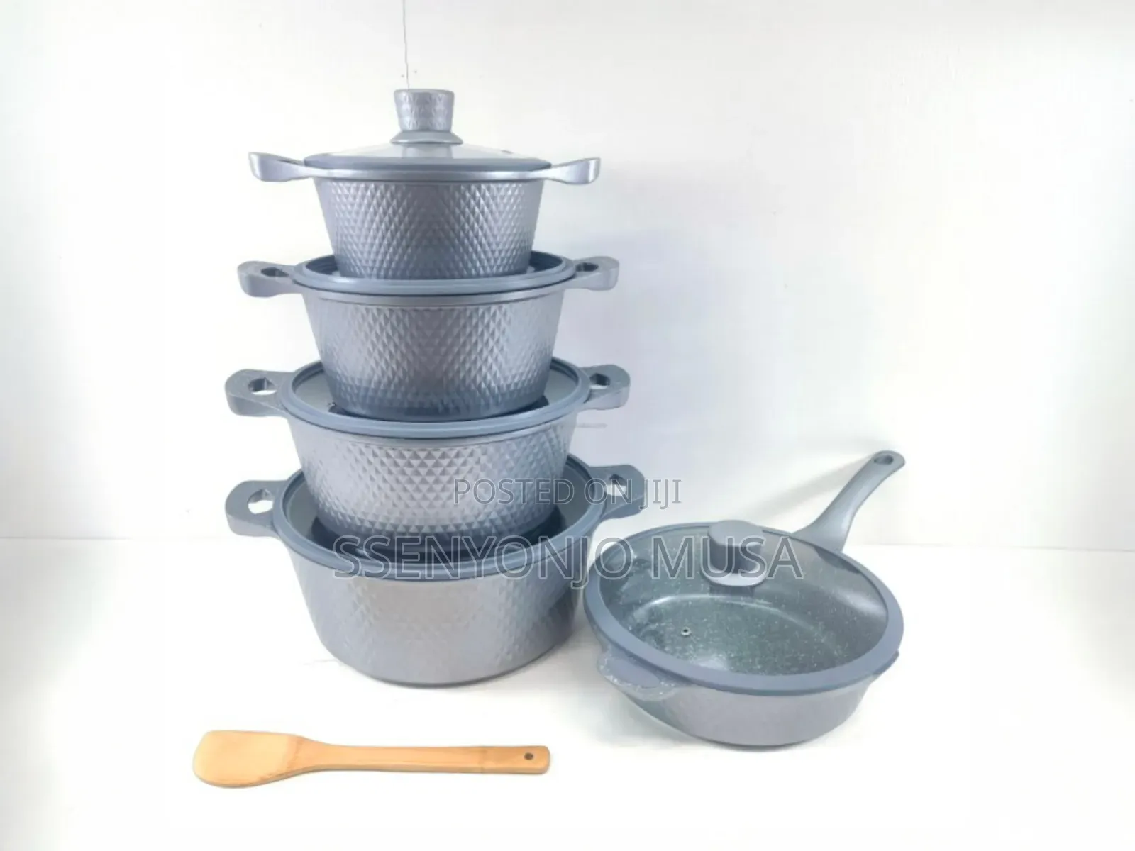 12 Pieces Non-Stick Cookware Set With Frying Pan | Multiple-