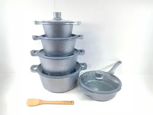 12 Pieces Non-Stick Cookware Set With Frying Pan | Multiple-