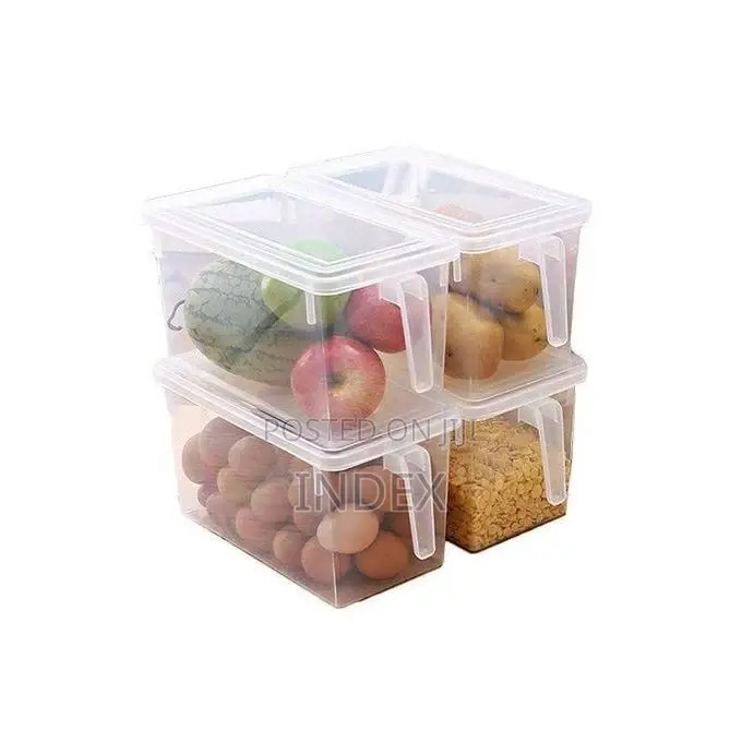 4pc Fridge Storage Container Box Holder Organiser Food Containers