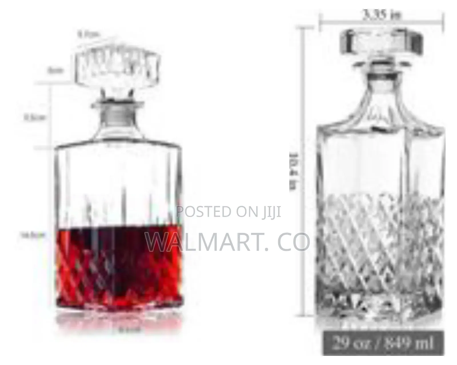 Classic Cut Crystal Whiskey Decanter With Stopper