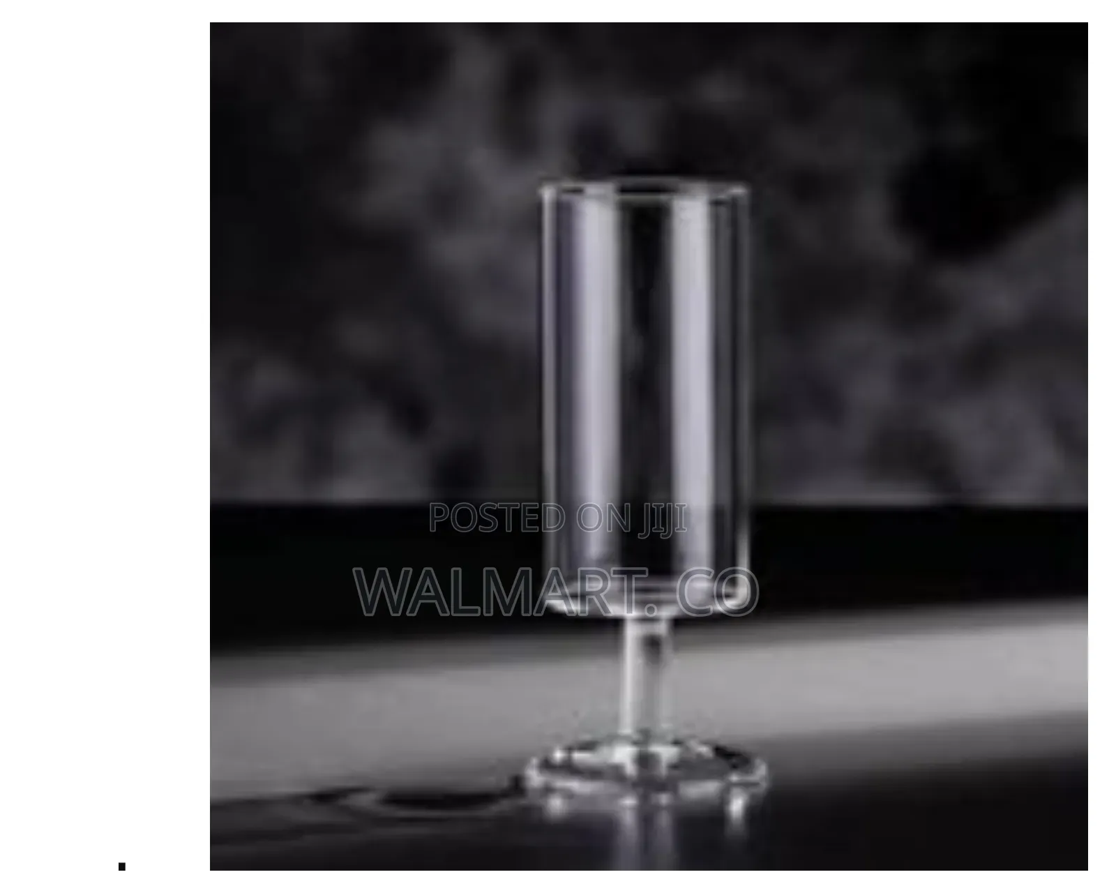 Set of 6 Contemporary Cylindrical Stemmed Glasses