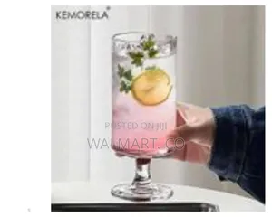 Set of 6 Contemporary Cylindrical Stemmed Glasses