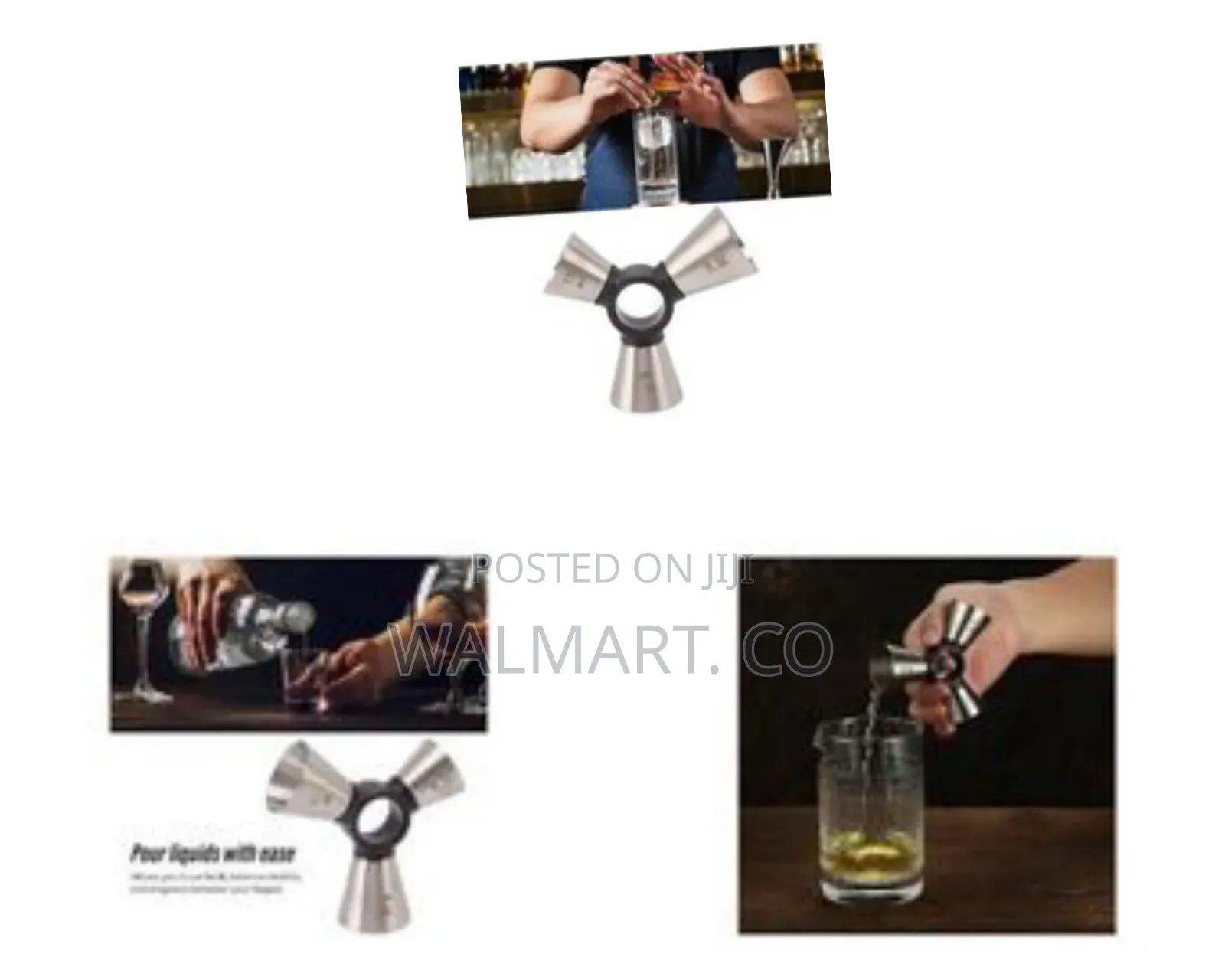Triple Head Cocktail Measuring Jigger