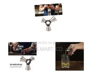 Triple Head Cocktail Measuring Jigger