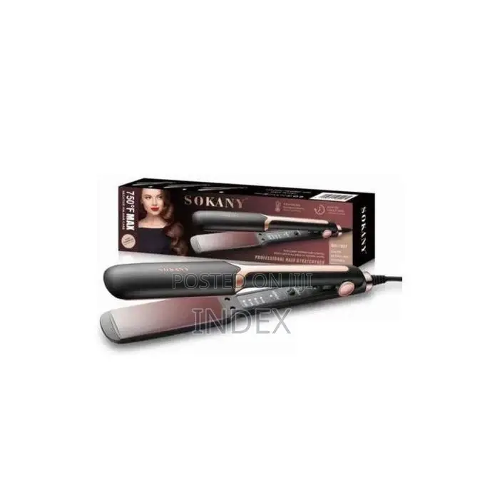 Women's Electric Hair Straightening Iron-black