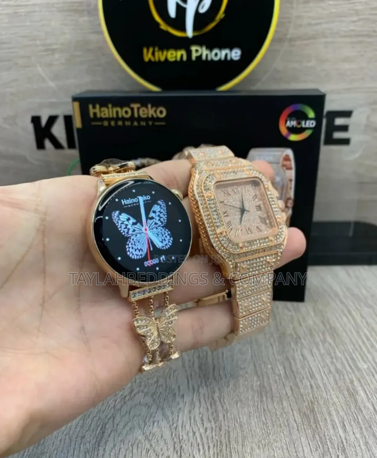Hainoteko G14 Mini Smart Watch With Stylish Analog Watch Beautifully