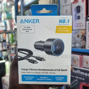 Anker Car Phone and Laptop Charger 167.5w, Anker Nano Car Charger