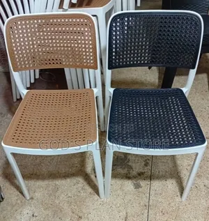 Iron Brown Black Plastic Chairs Plastic for Garden Beaches