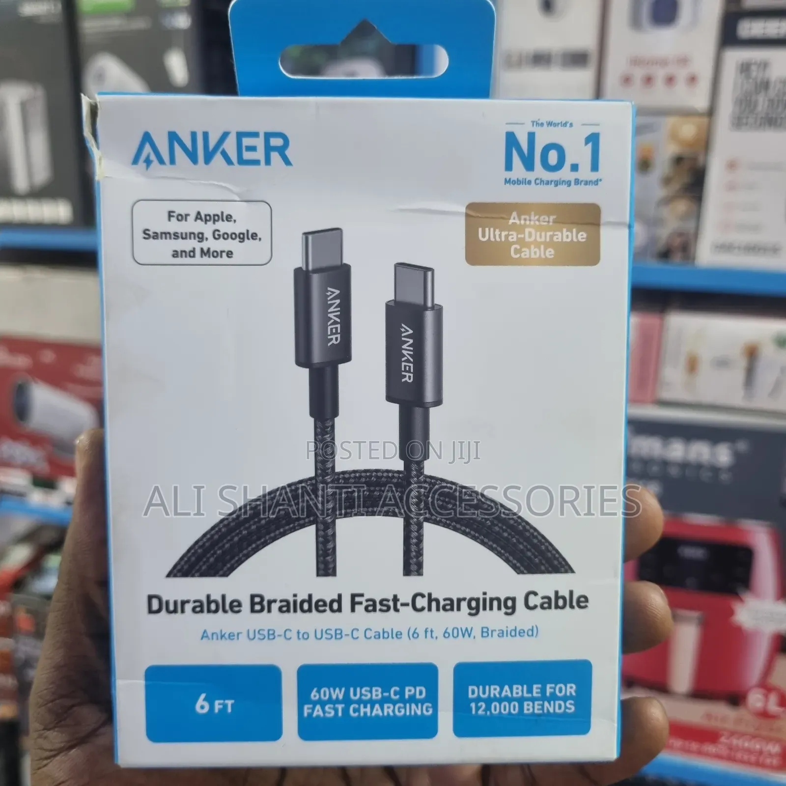Anker Durable Braided Fast Charging Cable 60w