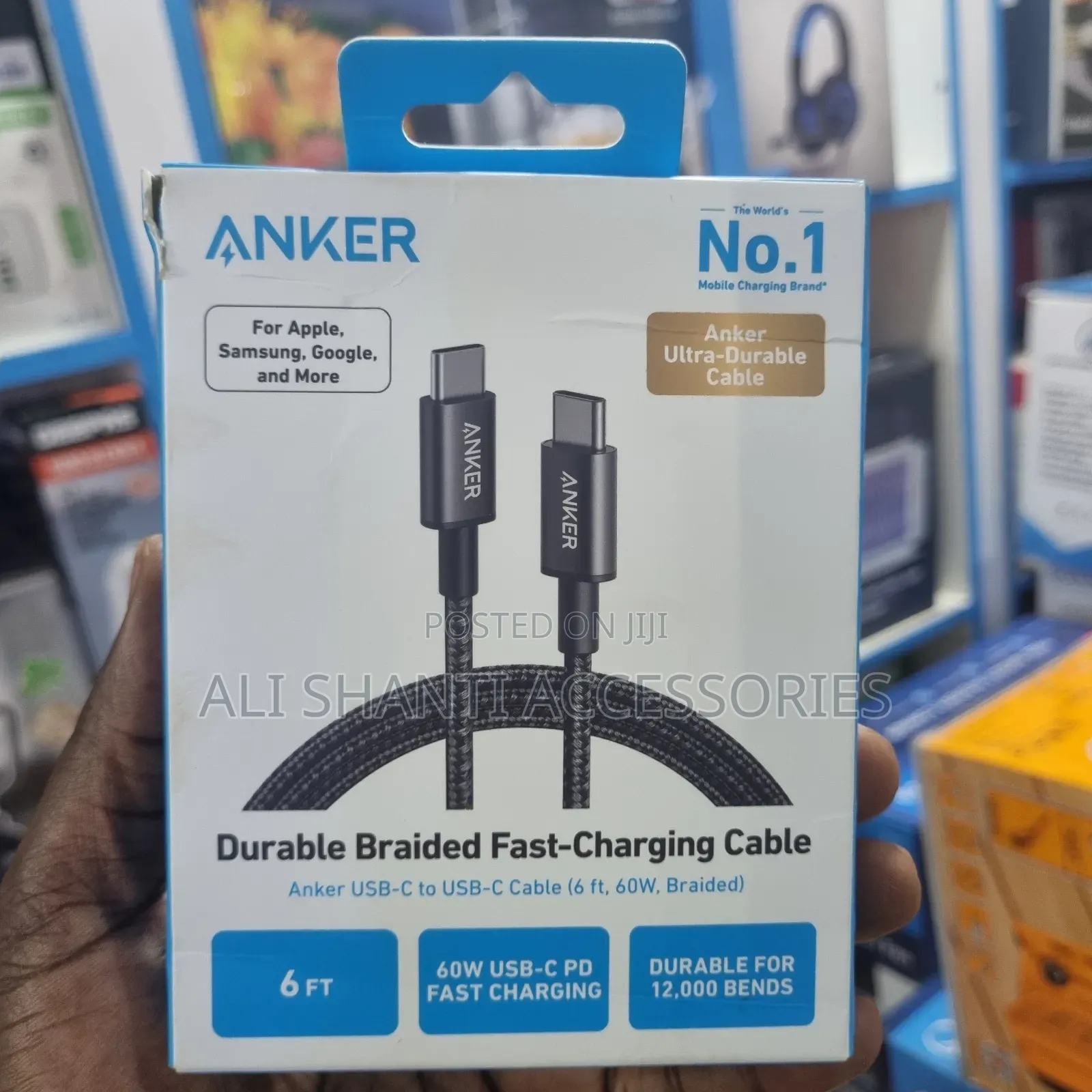 Anker Durable Braided Fast Charging Cable 60w