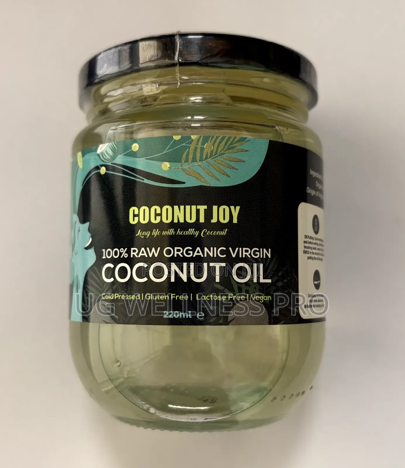 Cold Pressed Organic Coconut Oil Coconut Joy 100% Raw 500ml