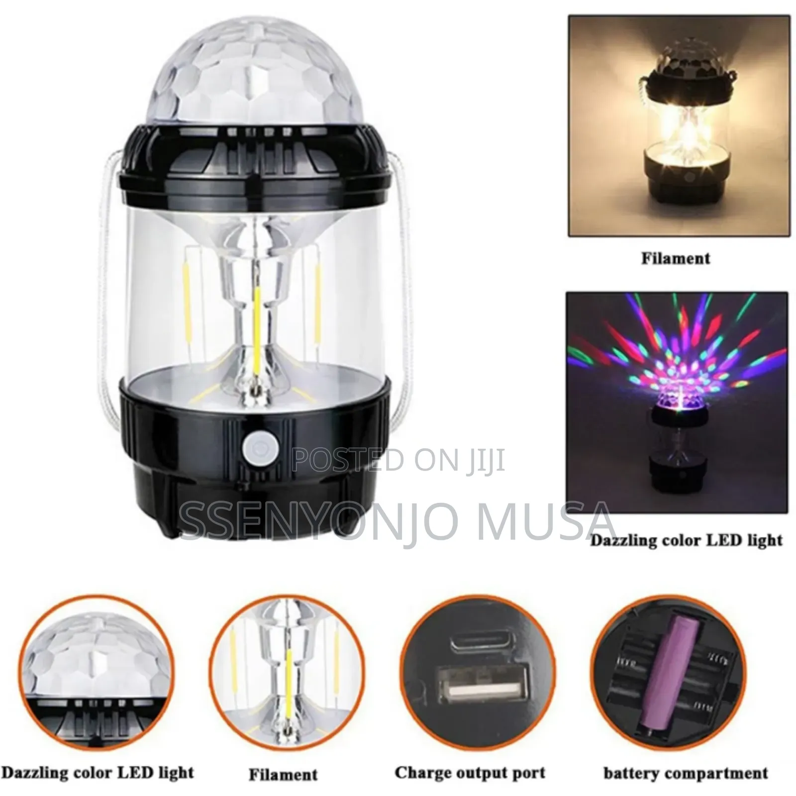 20w Multifunctional Led Disco Stage Light With Projection–Color Change