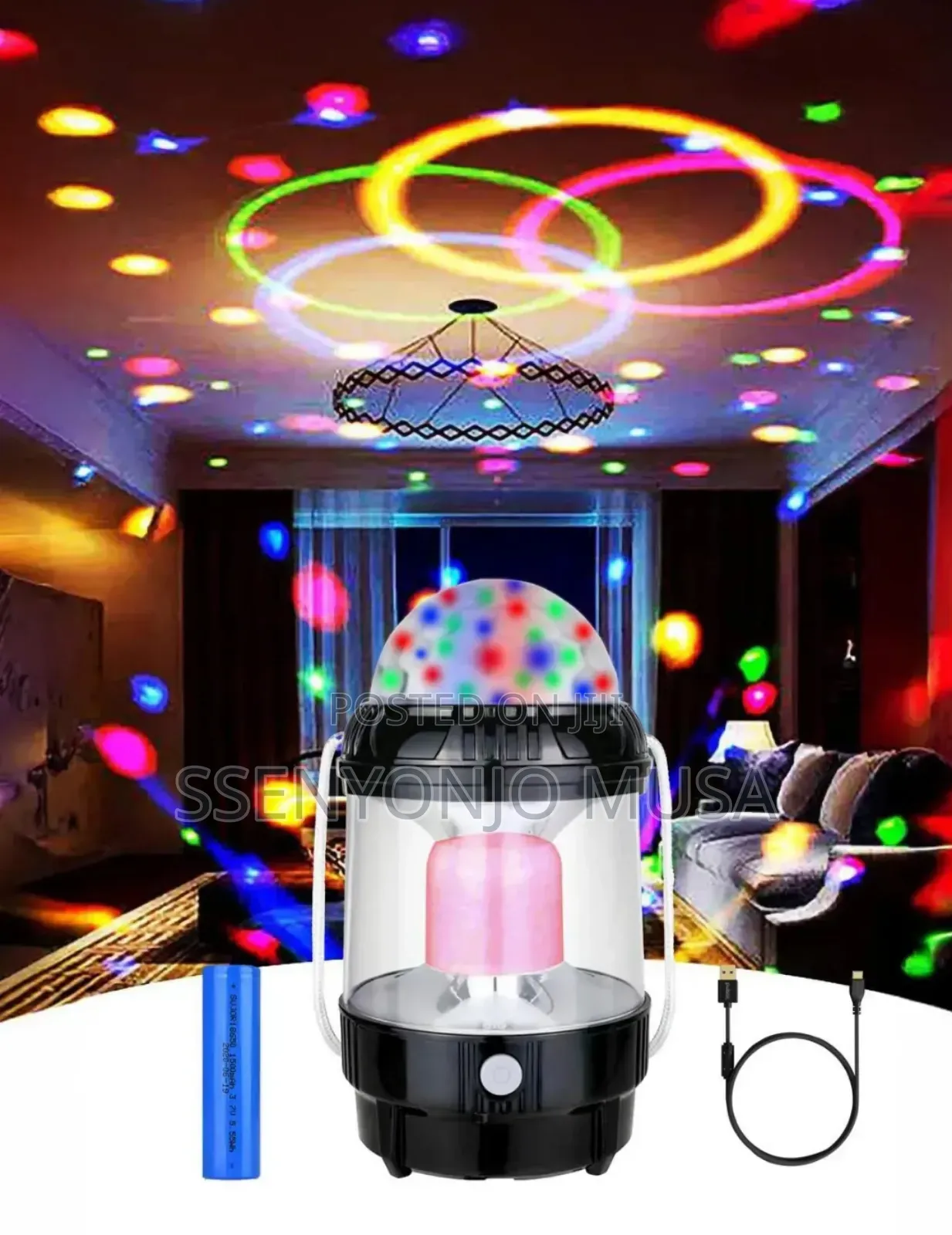 20w Multifunctional Led Disco Stage Light With Projection–Color Change