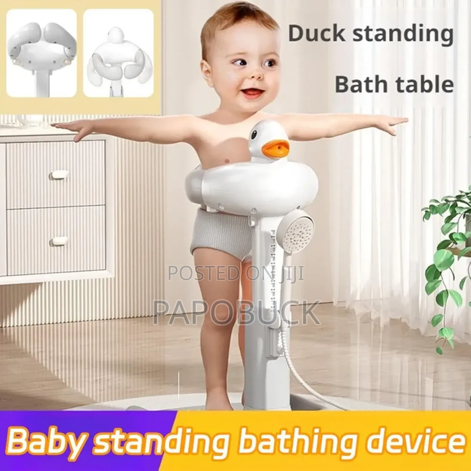 Adjustable Baby Bathing Stand, With Anti-Slip Base