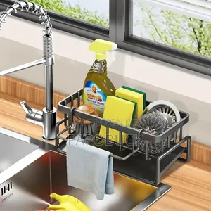 Sink Caddy Organizer With Auto Draining Tray