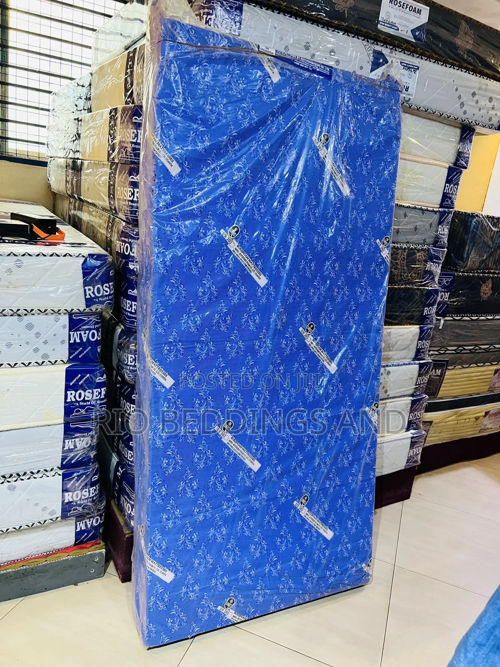 3x6 6 Inches Rose Foam Mattress Open End