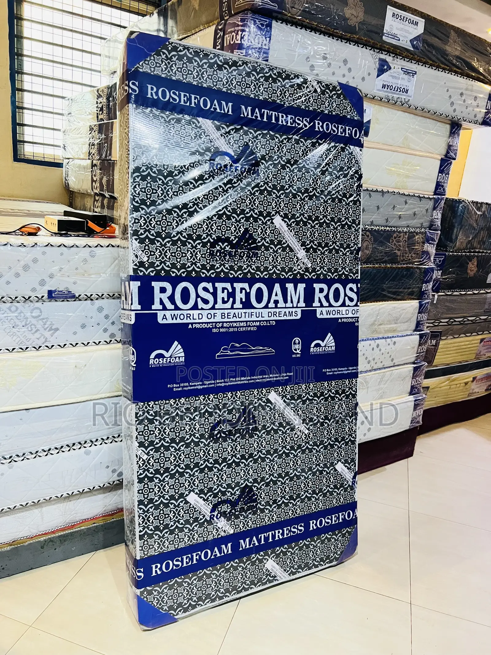 3x6 6 Inches Rose Foam Mattress Tep End