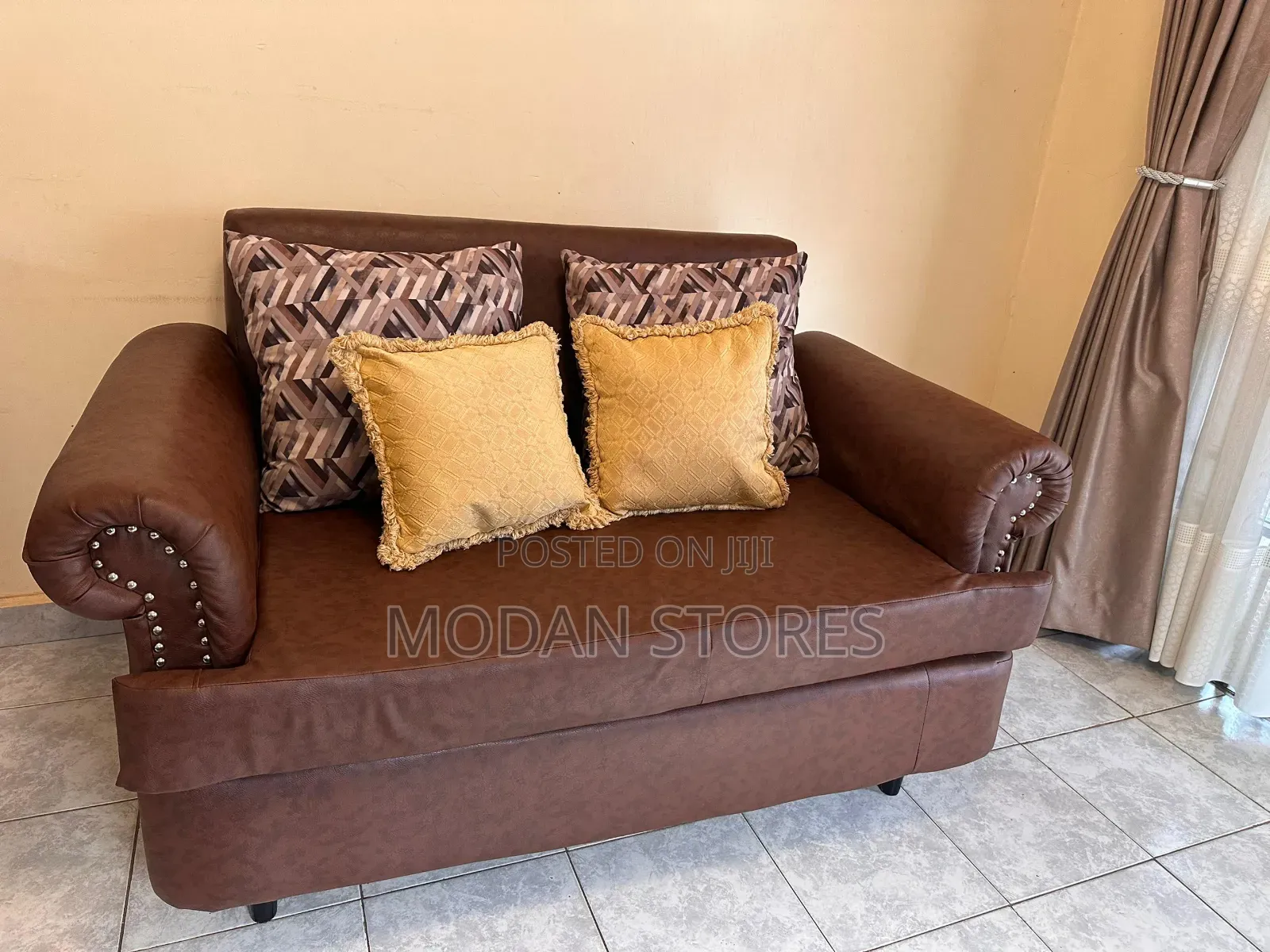Pure Leather 2 Seater Sofa(1)