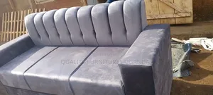 High Density Fabric 3 Seater/Gray Sofa