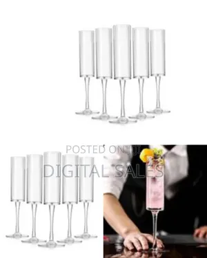 Set of Joyjolt Claire Crystal Champagne Flutes.