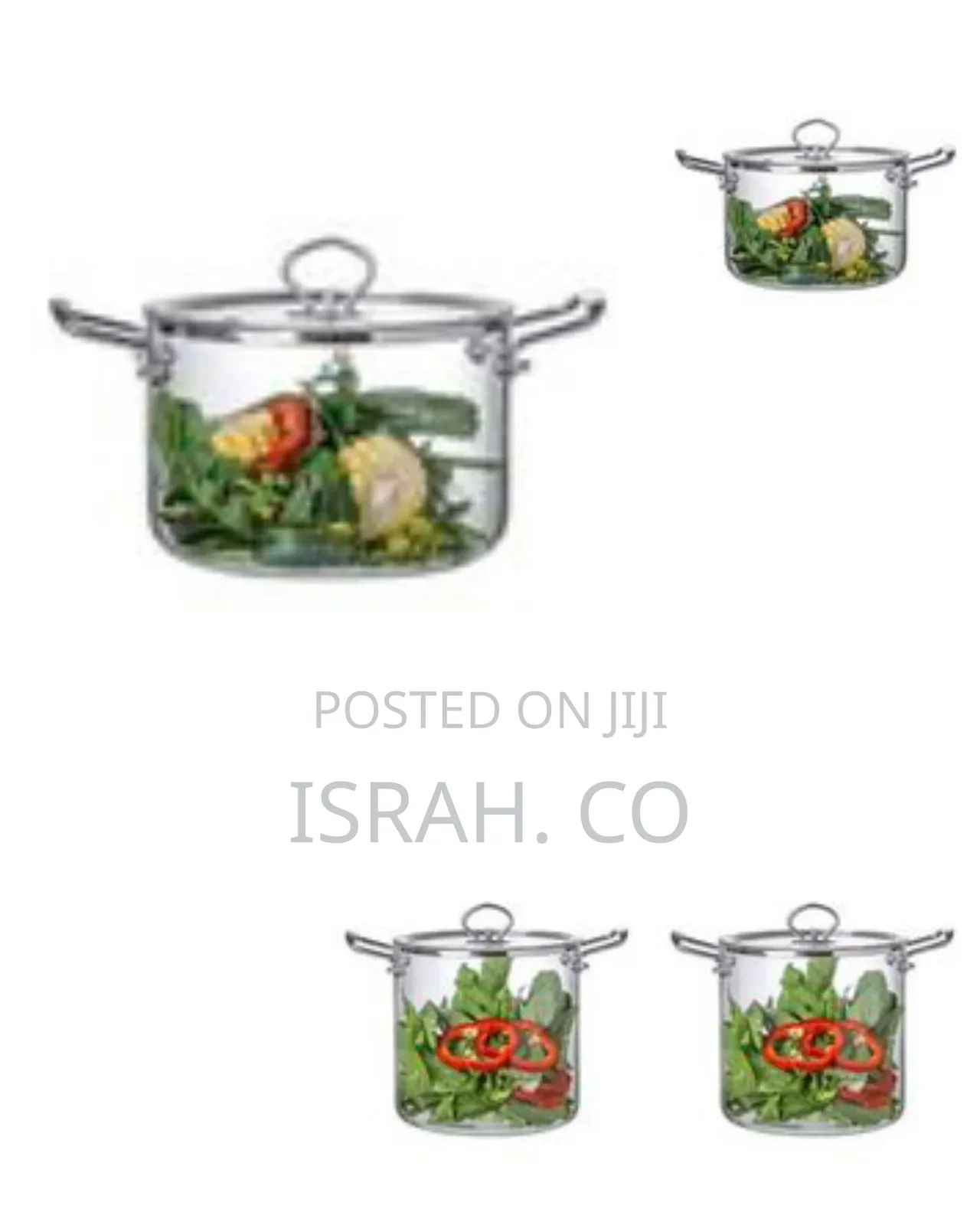 Borosilicate Glass Saucepan With A Lid And Wooden Handles.
