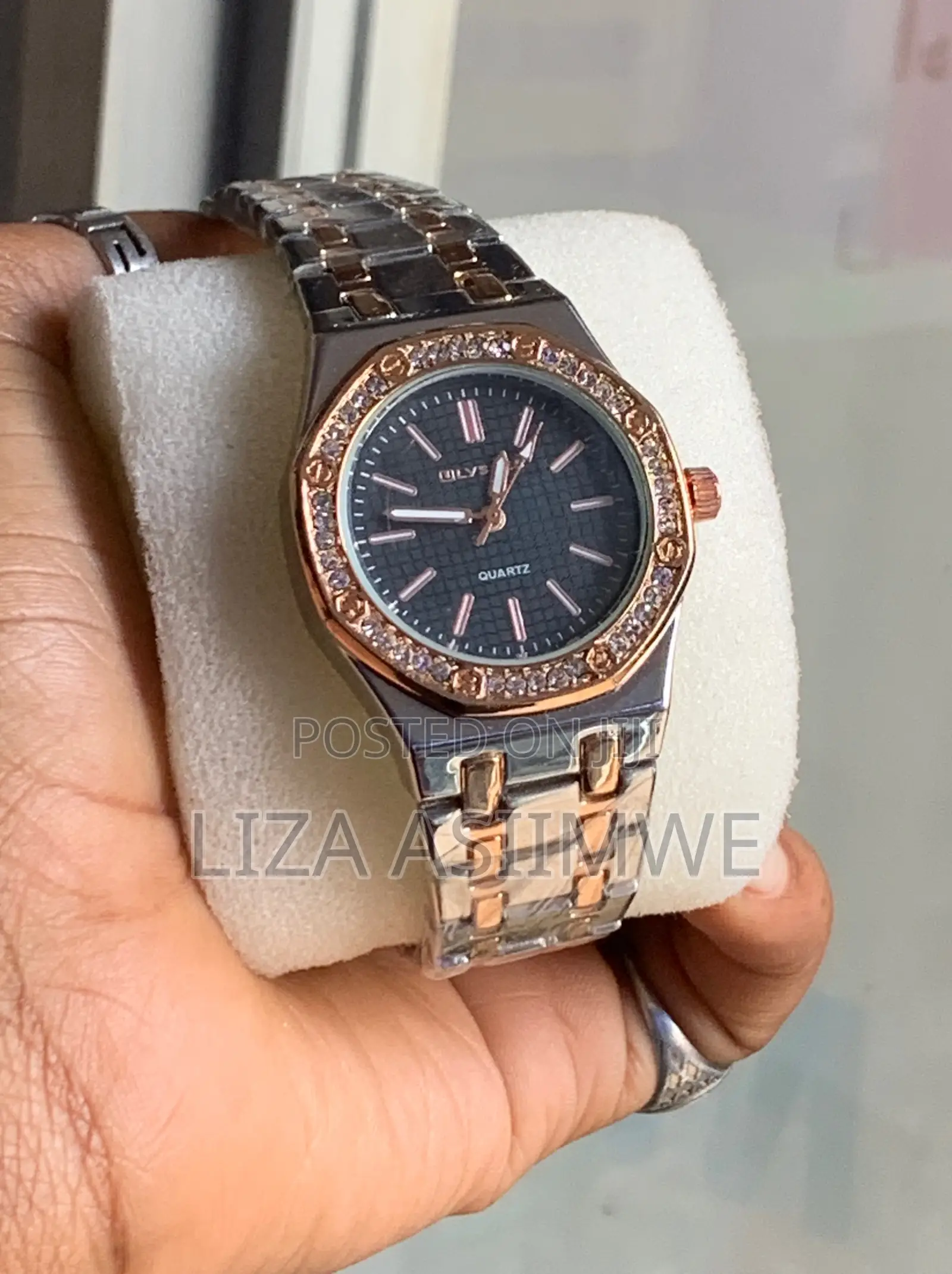 Women's Watch Featuring a Two-Tone Rose Gold and Silver Case,