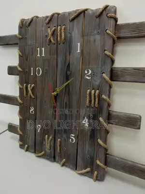 Rustic Wood Wall Clock