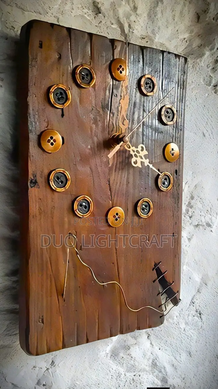 Rustic Wood Wall Clock