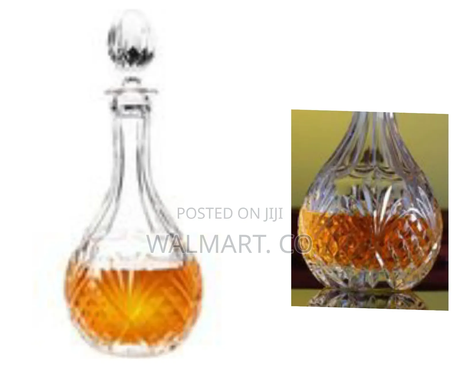Elegant Crystal Spirit Decanter With Stopper