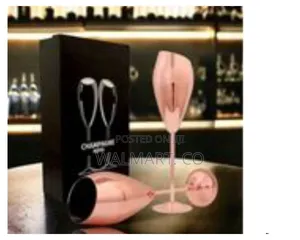 Elegant Stainless Steel Champagne Flutes
