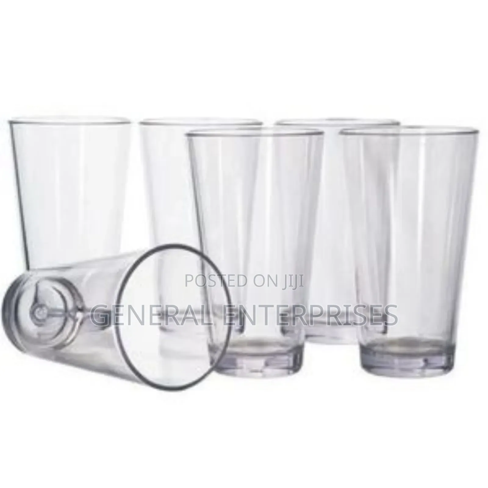Set of Clear Glass Tumblers 6pcs