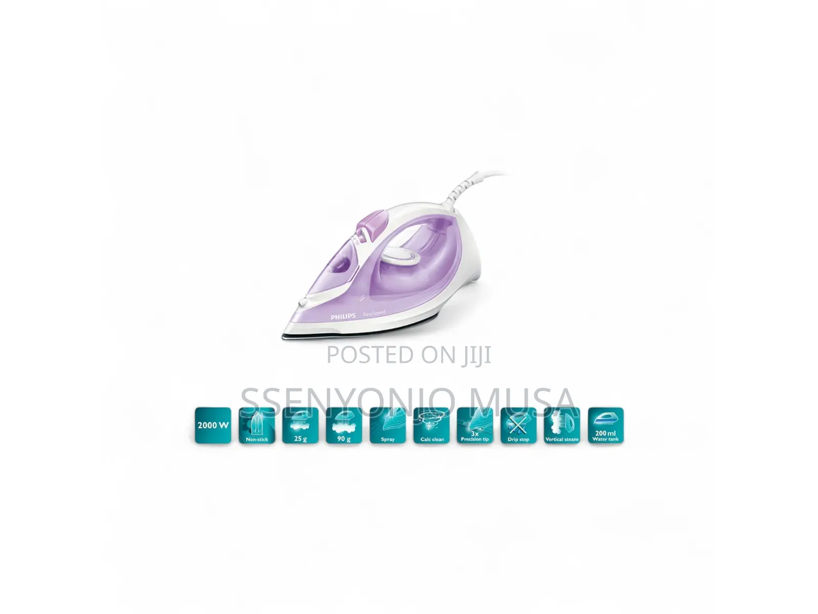 Philips Steam Iron 5000 Series Dst5020/36 | 2400w, 40g/Steam