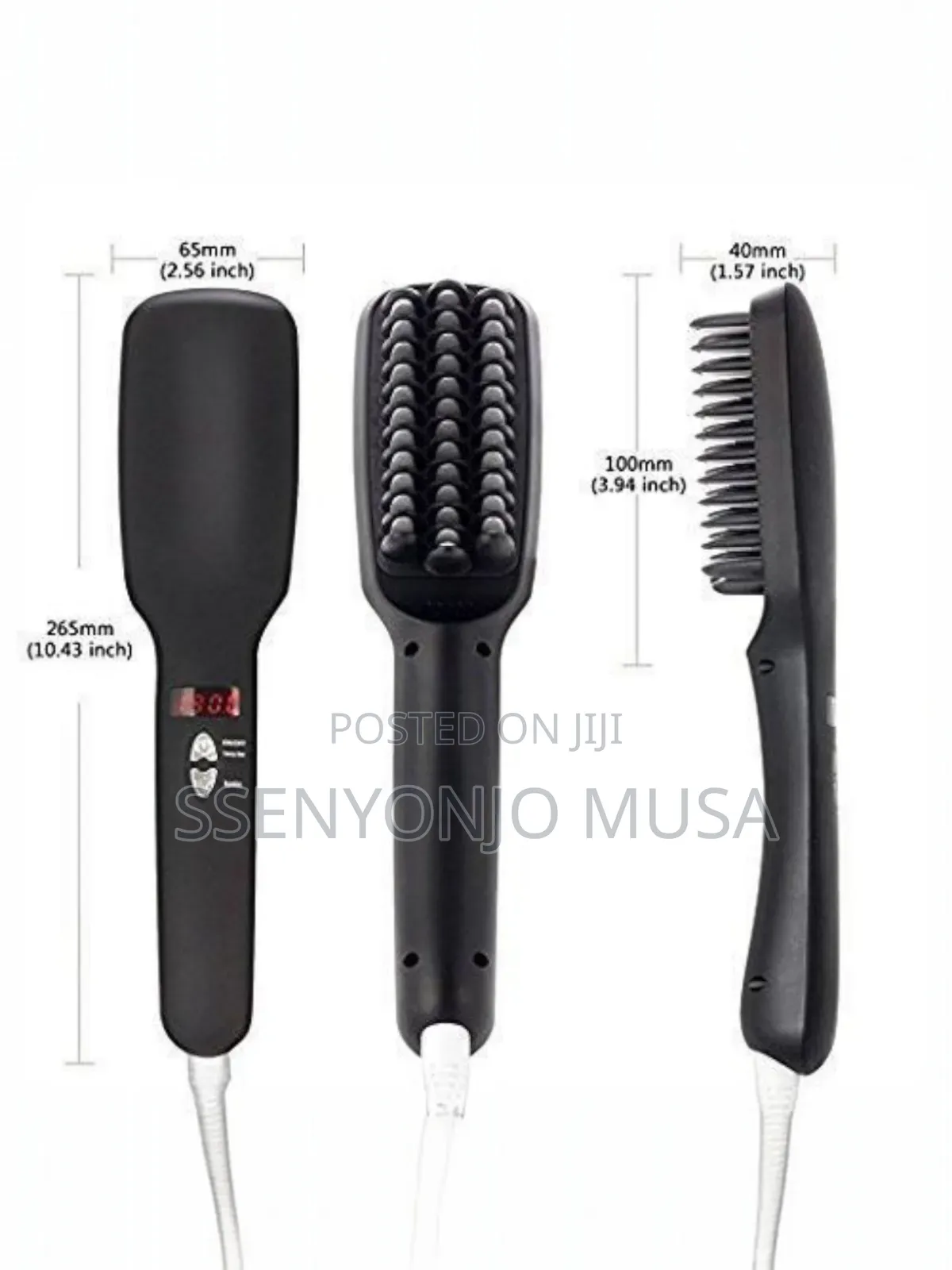 Ionic Hair Straightener Brush 2 in 1 PTC Heating