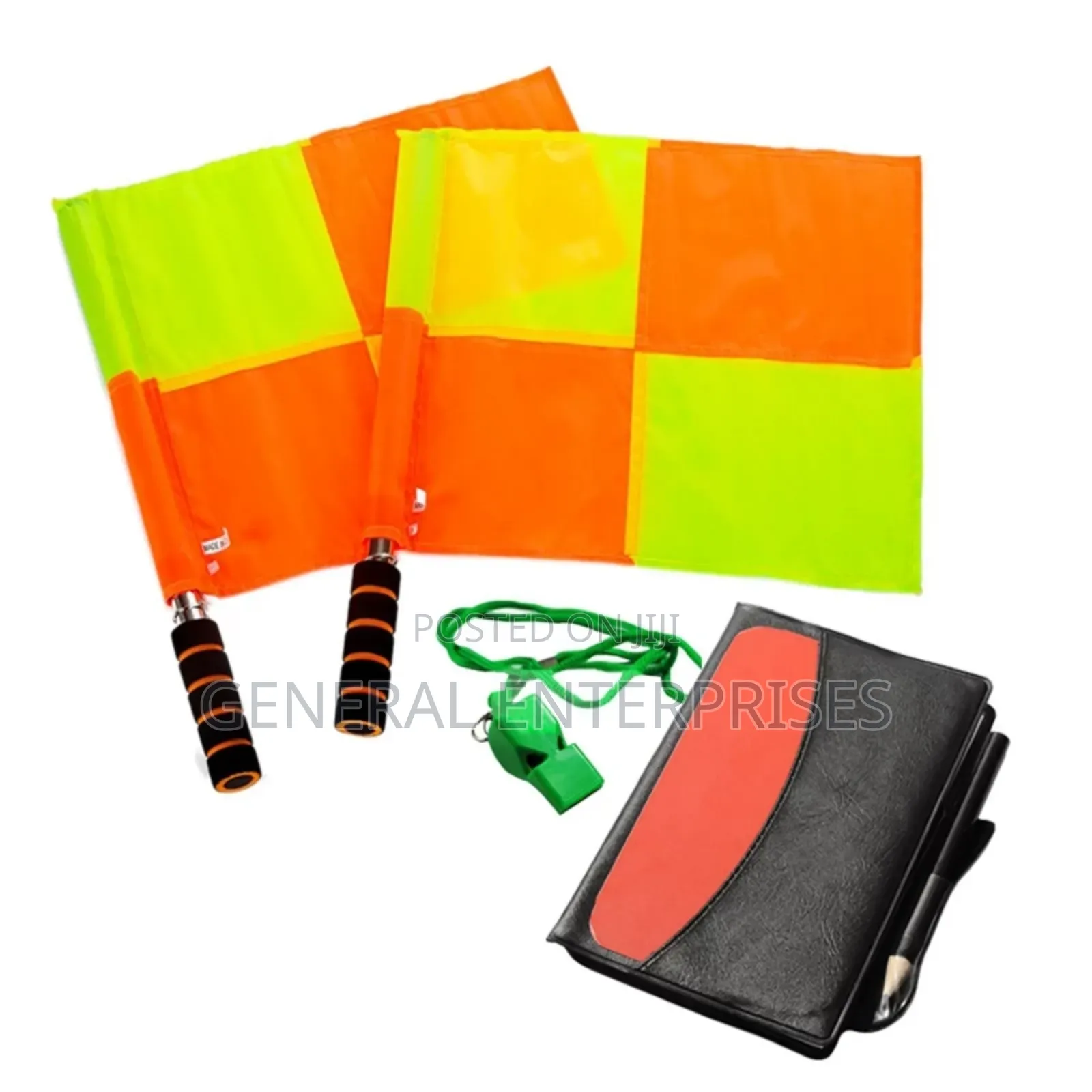 Set of Soccer Referee or Linesman Flags.