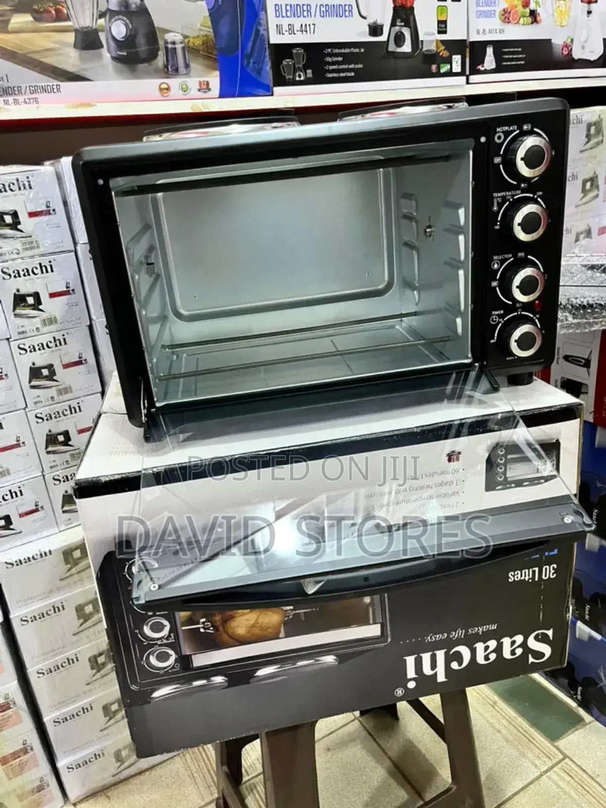 Saachi 30l Electric Oven With Two Hot Plates