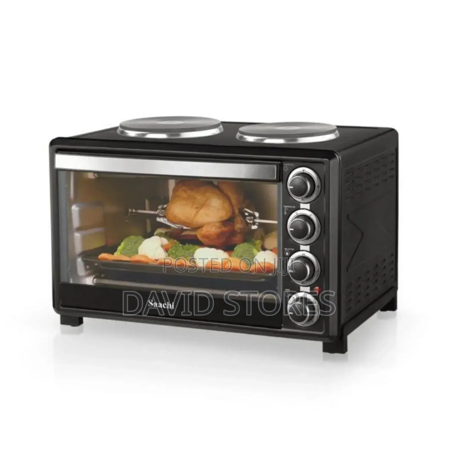 Saachi 30l Electric Oven With Two Hot Plates