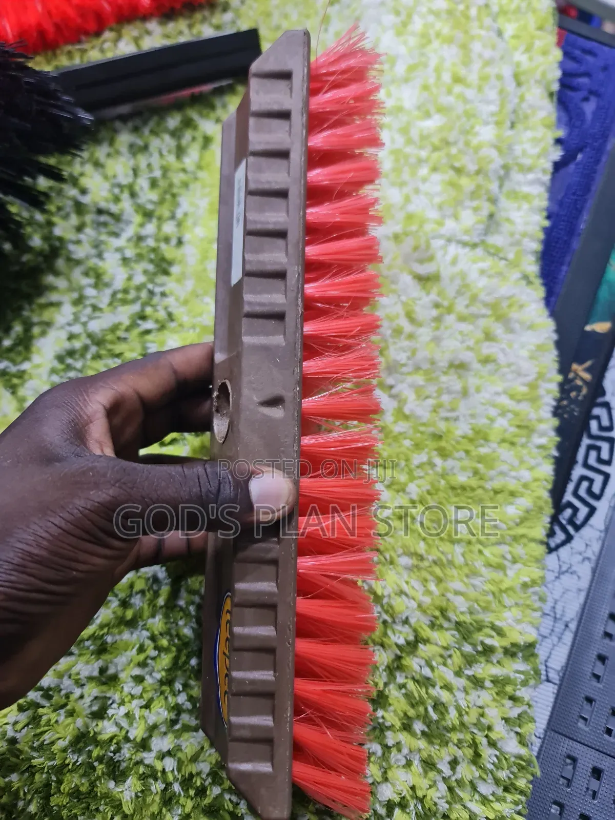 Utility Plastic Hard Brush With Long Handle