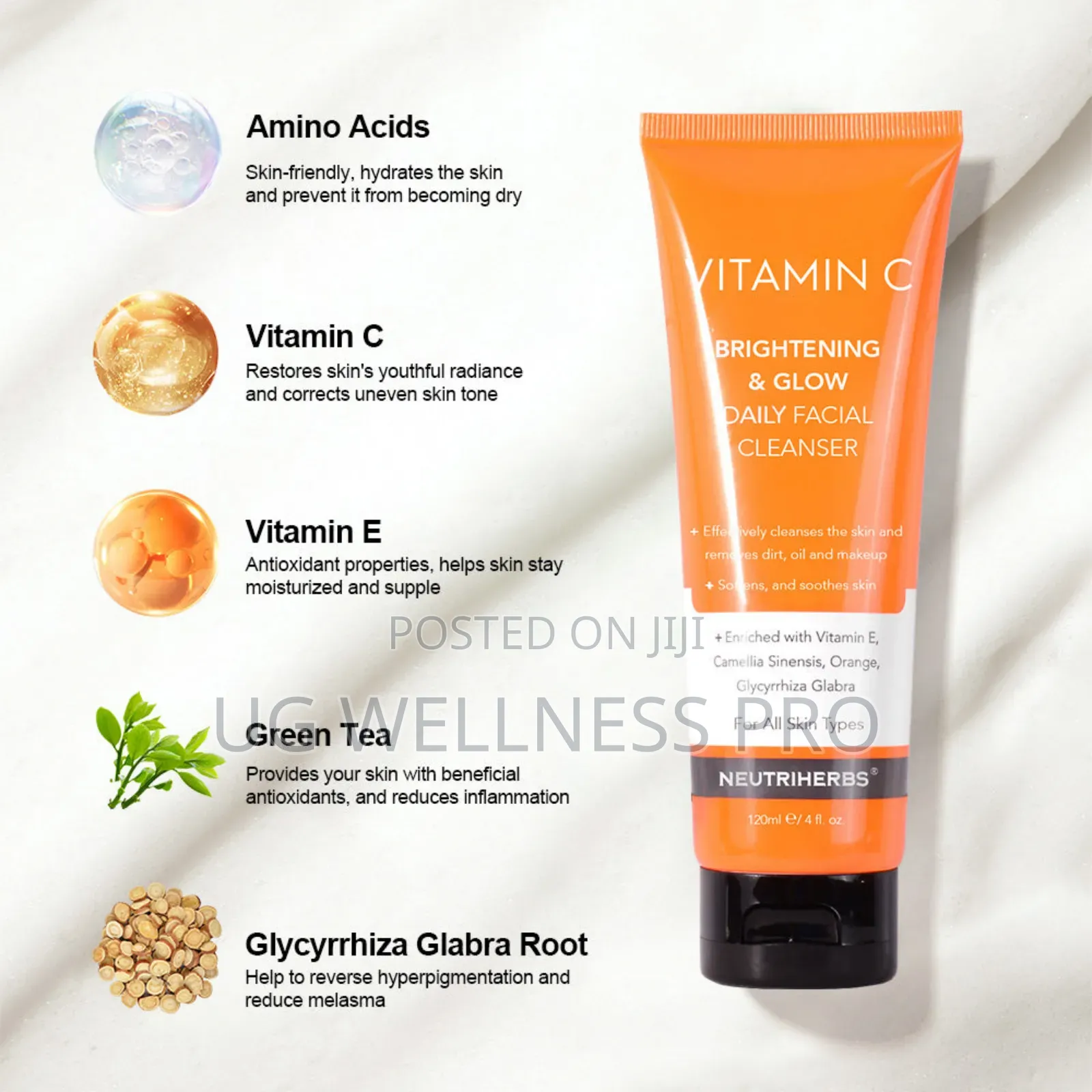 Vitamin C Face Cleanser Soothes and Purifies for Super Clean 120ml