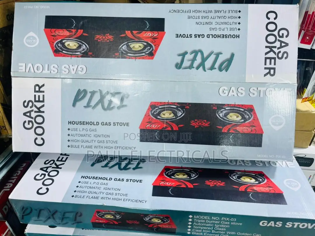 Pixel Double Gas Burner Glass