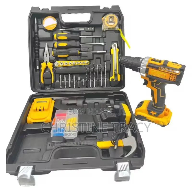 Cordless Drill and Hand Tool Set