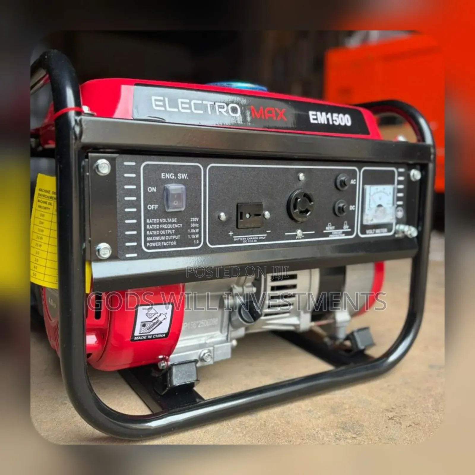 Electromax Em1500 Portable Generator.