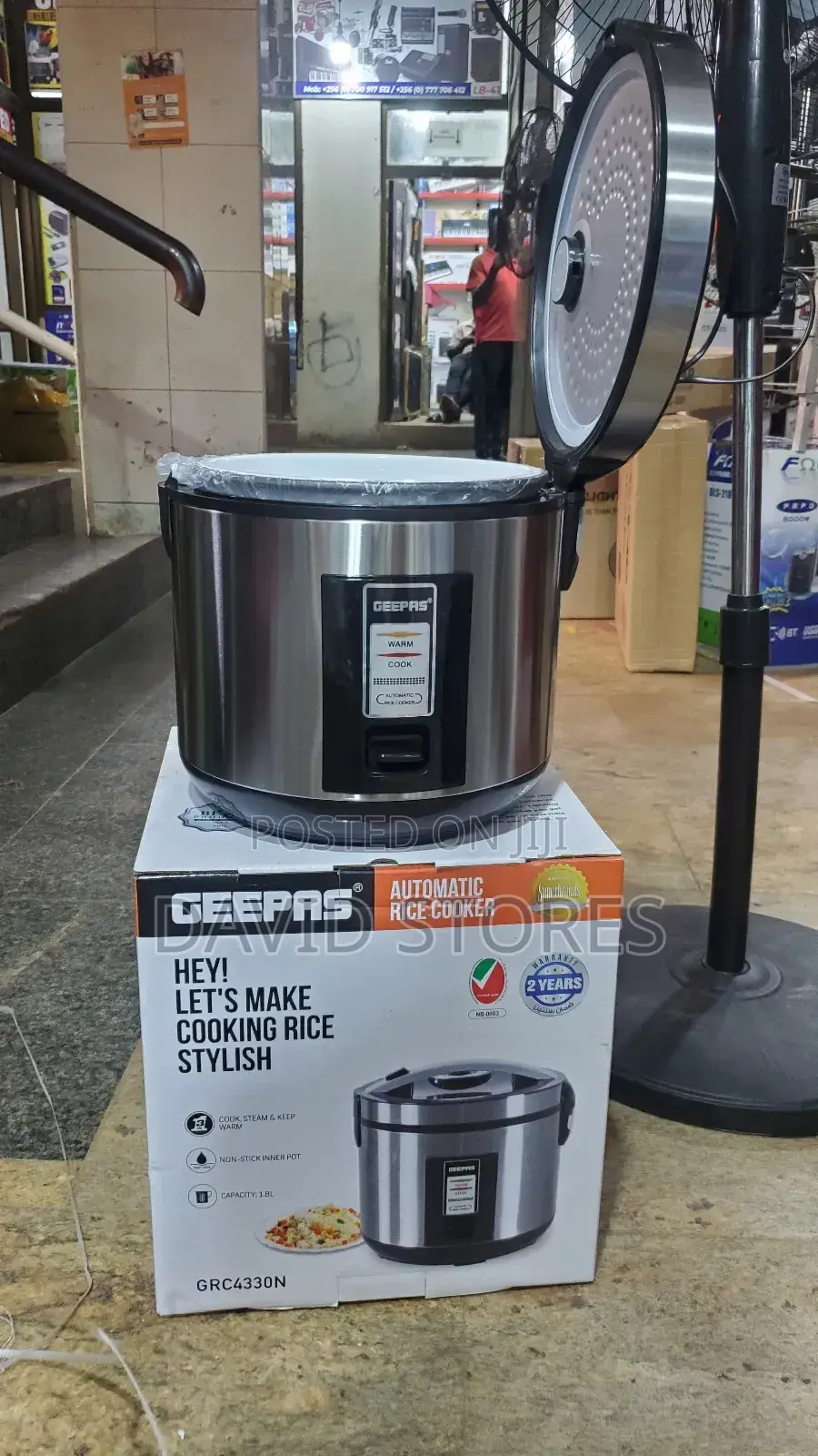 Geepas 1.8l Automatic Electric Rice Cooker – Grc4330n
