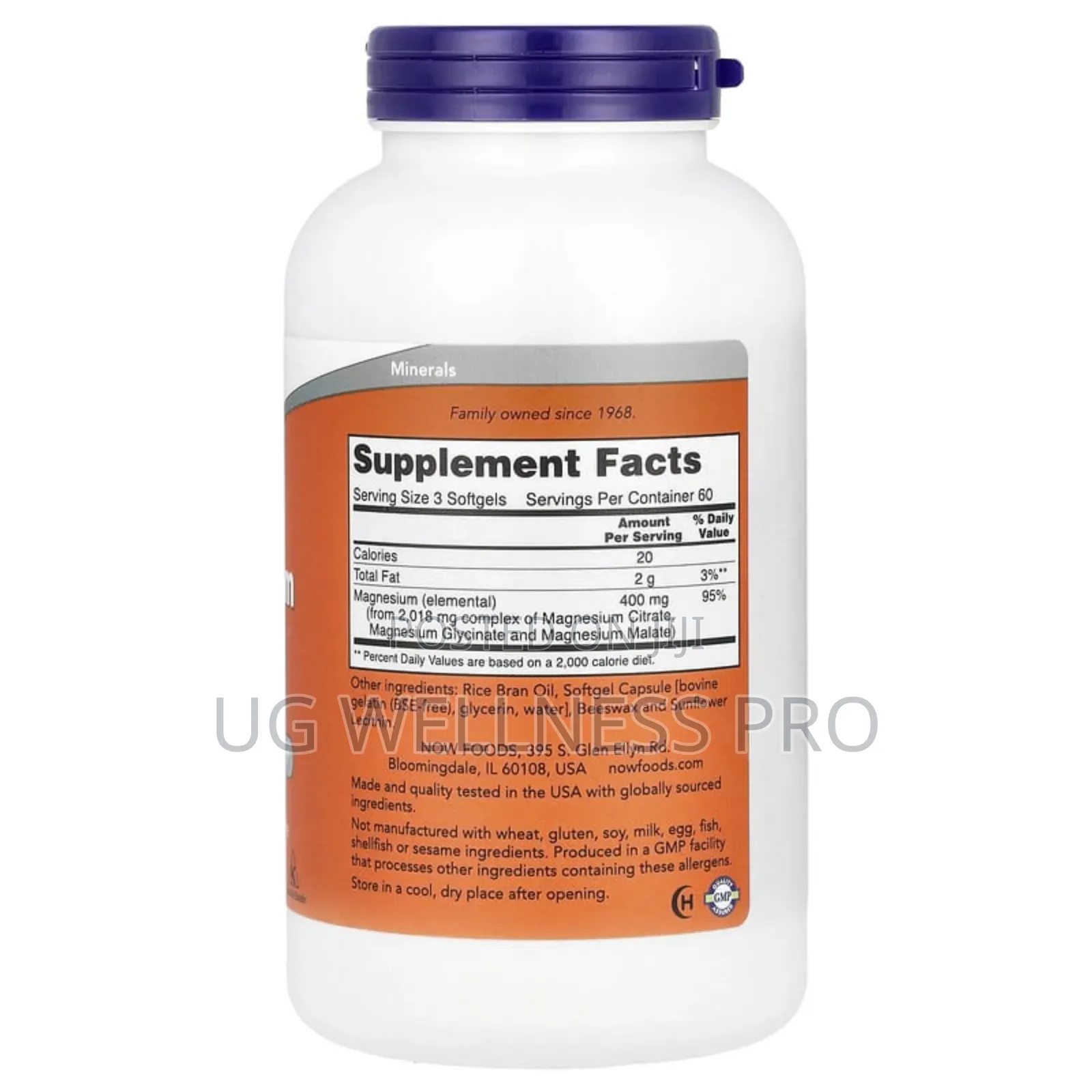 Now Foods, Magnesium Citrate, 180 Softgels (133 Mg Per Softgel)